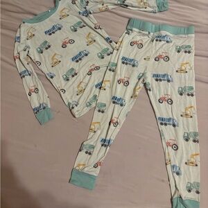 🚧 Pajamas with Construction Vehicle